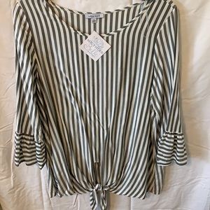 White Burch top size Large with tags